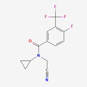 N-(cyanomethyl)-N-cyclopropyl-4-fluoro-3-(trifluoromethyl)benzamide