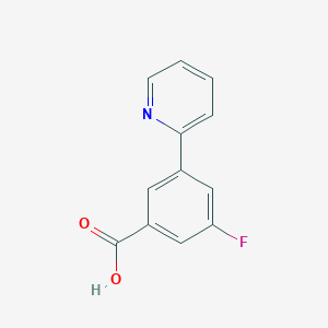 molecular formula C12H8FNO2 B2920746 3-Fluoro-5-(pyridin-2-yl)benzoic acid CAS No. 1692418-70-4