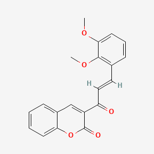 molecular formula C20H16O5 B2920748 3-[(2E)-3-(2,3-dimethoxyphenyl)prop-2-enoyl]-2H-chromen-2-one CAS No. 174842-30-9