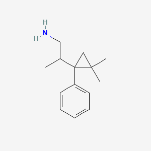 2-(2,2-Dimethyl-1-phenylcyclopropyl)propan-1-amine