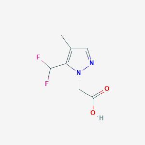 [5-(difluoromethyl)-4-methyl-1H-pyrazol-1-yl]acetic acid