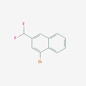 molecular formula C11H7BrF2 B2920761 1-Bromo-3-(difluoromethyl)naphthalene CAS No. 1261491-86-4