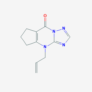 molecular formula C11H12N4O B292077 4-allyl-4,5,6,7-tetrahydro-8H-cyclopenta[d][1,2,4]triazolo[1,5-a]pyrimidin-8-one 