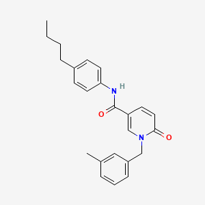 molecular formula C24H26N2O2 B2920773 N-(4-butylphenyl)-1-(3-methylbenzyl)-6-oxo-1,6-dihydropyridine-3-carboxamide CAS No. 946361-99-5