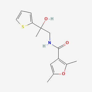 N-(2-hydroxy-2-(thiophen-2-yl)propyl)-2,5-dimethylfuran-3-carboxamide