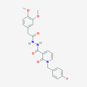 N'-(2-(3,4-dimethoxyphenyl)acetyl)-1-(4-fluorobenzyl)-2-oxo-1,2-dihydropyridine-3-carbohydrazide