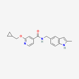 2-(cyclopropylmethoxy)-N-((2-methyl-1H-indol-5-yl)methyl)isonicotinamide