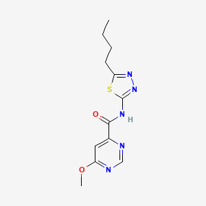 molecular formula C12H15N5O2S B2920805 N-(5-butyl-1,3,4-thiadiazol-2-yl)-6-methoxypyrimidine-4-carboxamide CAS No. 2034282-36-3