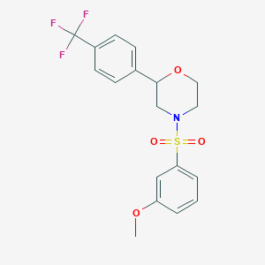 4-((3-Methoxyphenyl)sulfonyl)-2-(4-(trifluoromethyl)phenyl)morpholine