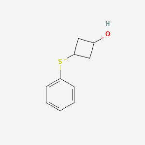 molecular formula C10H12OS B2920813 3-(Phenylsulfanyl)cyclobutan-1-ol CAS No. 2059910-75-5
