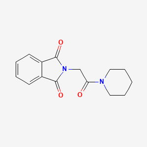 molecular formula C15H16N2O3 B2920834 N-(2-Oxo-2-piperidin-1-ylethyl)phthalimide CAS No. 53775-25-0