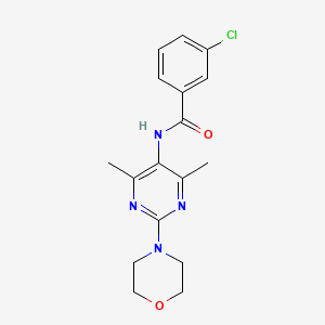 3-chloro-N-(4,6-dimethyl-2-morpholinopyrimidin-5-yl)benzamide