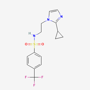 N-(2-(2-cyclopropyl-1H-imidazol-1-yl)ethyl)-4-(trifluoromethyl)benzenesulfonamide