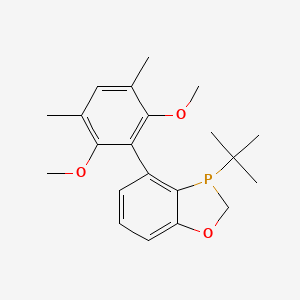 molecular formula C21H27O3P B2920847 3-(叔丁基)-4-(2,6-二甲氧基-3,5-二甲基苯基)-2,3-二氢苯并[d][1,3]氧杂磷杂环 CAS No. 2414245-22-8