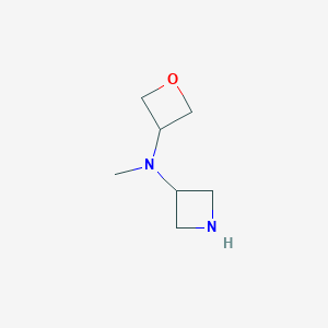 molecular formula C7H14N2O B2920848 N-Methyl-N-(oxetan-3-yl)azetidin-3-amine CAS No. 1403813-32-0