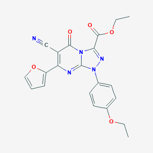 Ethyl 6-cyano-1-(4-ethoxyphenyl)-7-(2-furyl)-5-oxo-1,5-dihydro[1,2,4]triazolo[4,3-a]pyrimidine-3-carboxylate