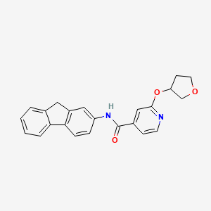 molecular formula C23H20N2O3 B2920860 N-(9H-fluoren-2-yl)-2-((tetrahydrofuran-3-yl)oxy)isonicotinamide CAS No. 1903012-30-5