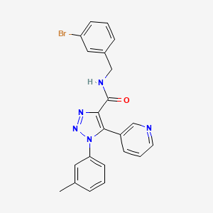N-(3-bromobenzyl)-5-(pyridin-3-yl)-1-(m-tolyl)-1H-1,2,3-triazole-4-carboxamide