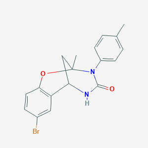 8-bromo-2-methyl-3-(p-tolyl)-5,6-dihydro-2H-2,6-methanobenzo[g][1,3,5]oxadiazocin-4(3H)-one