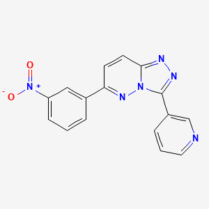 3-[6-(3-Nitrophenyl)-[1,2,4]triazolo[4,3-b]pyridazin-3-yl]pyridine