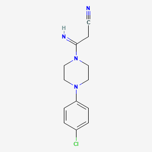 3-[4-(4-Chlorophenyl)piperazino]-3-iminopropanenitrile