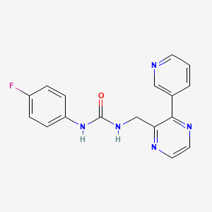 1-(4-Fluorophenyl)-3-((3-(pyridin-3-yl)pyrazin-2-yl)methyl)urea