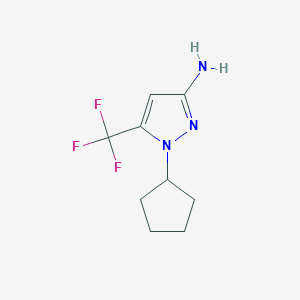 1-cyclopentyl-5-(trifluoromethyl)-1H-pyrazol-3-amine