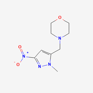 4-[(1-methyl-3-nitro-1H-pyrazol-5-yl)methyl]morpholine