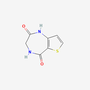 molecular formula C7H6N2O2S B2920905 1H,2H,3H,4H,5H-thieno[3,2-e][1,4]diazepine-2,5-dione CAS No. 934602-56-9