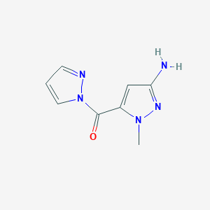 1-methyl-5-(1H-pyrazol-1-ylcarbonyl)-1H-pyrazol-3-amine