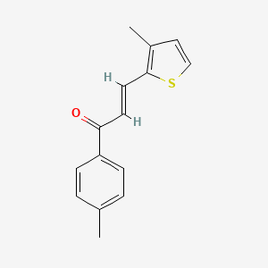 (2E)-1-(4-methylphenyl)-3-(3-methylthiophen-2-yl)prop-2-en-1-one