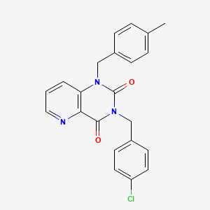 3-(4-chlorobenzyl)-1-(4-methylbenzyl)pyrido[3,2-d]pyrimidine-2,4(1H,3H)-dione