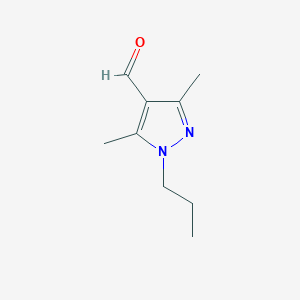 molecular formula C9H14N2O B2920922 3,5-Dimethyl-1-propyl-1H-pyrazole-4-carbaldehyde CAS No. 142246-47-7