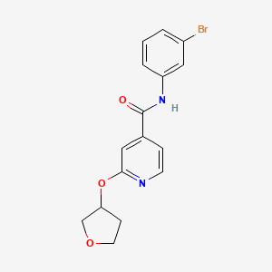 N-(3-bromophenyl)-2-(oxolan-3-yloxy)pyridine-4-carboxamide