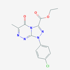 molecular formula C14H12ClN5O3 B292093 Ethyl 1-(4-chlorophenyl)-6-methyl-5-oxo-1,5-dihydro[1,2,4]triazolo[3,4-c][1,2,4]triazine-3-carboxylate 