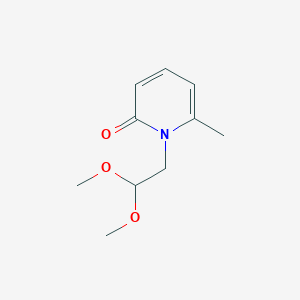 molecular formula C10H15NO3 B2920933 1-(2,2-Dimethoxyethyl)-6-methylpyridin-2-one CAS No. 1509525-33-0