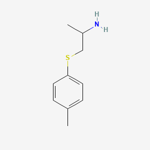 molecular formula C10H15NS B2920935 1-[(2-氨基丙基)硫烷基]-4-甲苯 CAS No. 104864-75-7