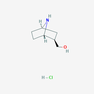 molecular formula C7H14ClNO B2920938 [(1S,2R,4R)-7-Azabicyclo[2.2.1]heptan-2-yl]methanol;hydrochloride CAS No. 1628841-21-3