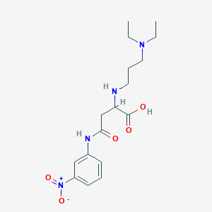 2-[3-(Diethylamino)propylamino]-4-(3-nitroanilino)-4-oxobutanoic acid