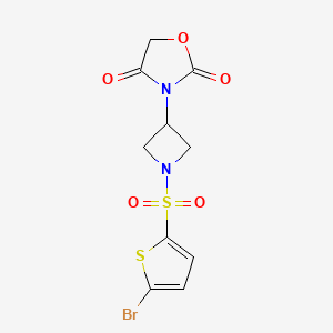 3-(1-((5-Bromothiophen-2-yl)sulfonyl)azetidin-3-yl)oxazolidine-2,4-dione