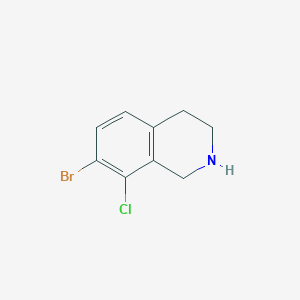molecular formula C9H9BrClN B2920959 7-Bromo-8-chloro-1,2,3,4-tetrahydroisoquinoline CAS No. 1782330-44-2