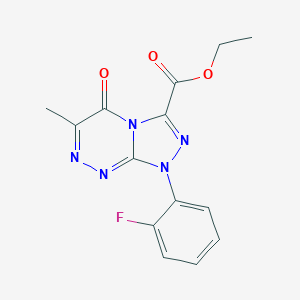 Ethyl 1-(2-fluorophenyl)-6-methyl-5-oxo-[1,2,4]triazolo[3,4-c][1,2,4]triazine-3-carboxylate