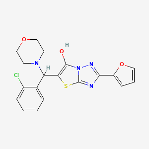 5-((2-Chlorophenyl)(morpholino)methyl)-2-(furan-2-yl)thiazolo[3,2-b][1,2,4]triazol-6-ol