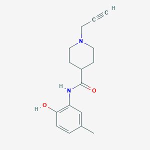 molecular formula C16H20N2O2 B2920981 N-(2-hydroxy-5-methylphenyl)-1-(prop-2-yn-1-yl)piperidine-4-carboxamide CAS No. 1333699-99-2