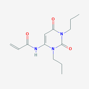 molecular formula C13H19N3O3 B2920984 N-(2,6-Dioxo-1,3-dipropylpyrimidin-4-yl)prop-2-enamide CAS No. 2305492-60-6