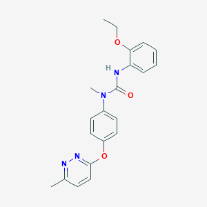 3-(2-Ethoxyphenyl)-1-methyl-1-(4-((6-methylpyridazin-3-yl)oxy)phenyl)urea