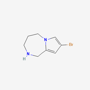 molecular formula C8H11BrN2 B2920997 8-溴-2,3,4,5-四氢-1H-吡咯并[1,2-a][1,4]二氮杂卓 CAS No. 2248303-93-5