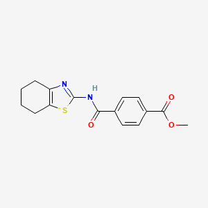 molecular formula C16H16N2O3S B2920999 Methyl 4-((4,5,6,7-tetrahydrobenzo[d]thiazol-2-yl)carbamoyl)benzoate CAS No. 441289-77-6