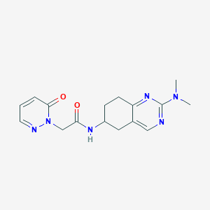 molecular formula C16H20N6O2 B2921009 N-[2-(dimethylamino)-5,6,7,8-tetrahydroquinazolin-6-yl]-2-(6-oxo-1,6-dihydropyridazin-1-yl)acetamide CAS No. 2097922-52-4
