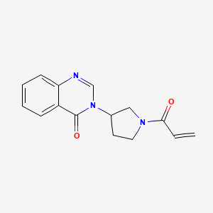 3-(1-Prop-2-enoylpyrrolidin-3-yl)quinazolin-4-one
